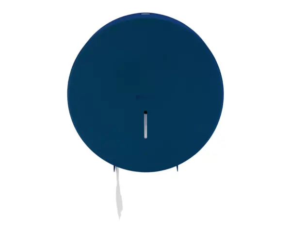 Pojemnik na papier toaletowy MERIDA STELLA BLUE LINE MAXI, średnica papieru do 23 cm, niebieski Stal nierdzewna z niebieską powłoką strukturalną pojemnik MERIDA STELLA MAXI