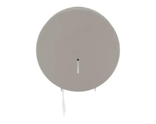 Pojemnik na papier toaletowy MERIDA STELLA STONE GREY LINE MAXI, średnica papieru do 23 cm, szary kamienny Pojemnik Merida Stella Stone Grey Maxi na ścianie, kamienno-szara powłoka strukturalna