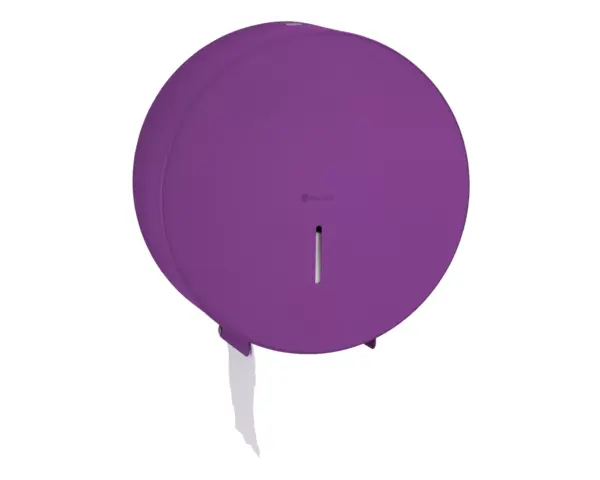 Pojemnik na papier toaletowy MERIDA STELLA VIOLET LINE MAXI, średnica papieru do 23 cm, fioletowy Pojemnik Merida Stella Violet Line Maxi otwarty, widok wnętrza na rolkę papieru