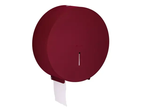 Pojemnik na papier toaletowy MERIDA STELLA RED LINE MAXI, średnica papieru do 23 cm, czerwony Montaż ścienny pojemnika Merida Stella Red Line Maxi w łazience