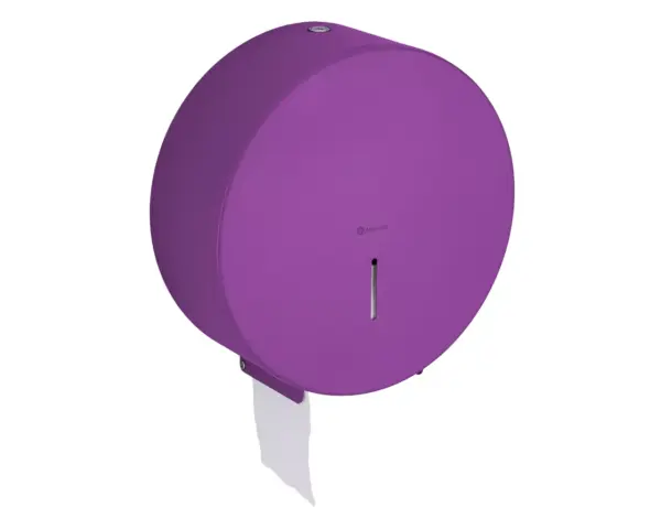Pojemnik na papier toaletowy MERIDA STELLA VIOLET LINE MAXI, średnica papieru do 23 cm, fioletowy Fioletowa powłoka strukturalna pojemnika Merida Stella Violet Line Maxi, detal