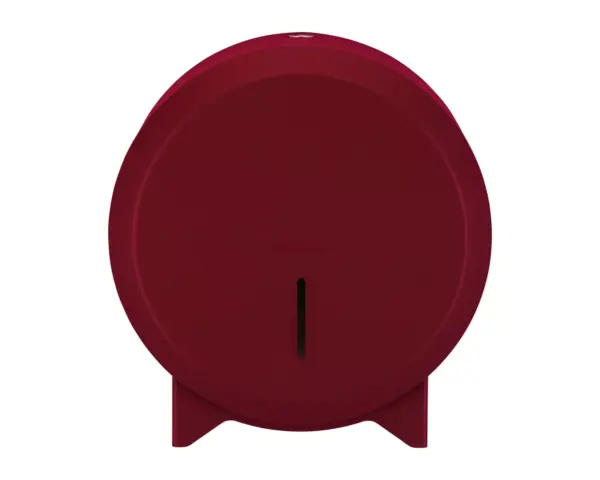 Pojemnik na papier toaletowy MERIDA STELLA RED LINE MINI, średnica papieru do 19 cm, czerwony Czerwony pojemnik na papier toaletowy Merida Mini widok boczny ze stali