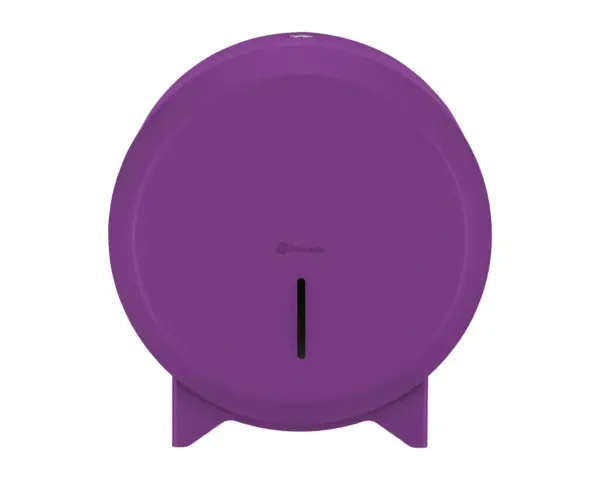 Pojemnik na papier toaletowy MERIDA STELLA VIOLET LINE MINI, śr. papieru do 19 cm, fioletowy Okienko kontrolne pojemnika na papier toaletowy MERIDA STELLA VIOLET LINE MINI