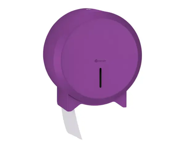 Pojemnik na papier toaletowy MERIDA STELLA VIOLET LINE MINI, śr. papieru do 19 cm, fioletowy Montaż ścienny pojemnika na papier MERIDA STELLA VIOLET LINE MINI