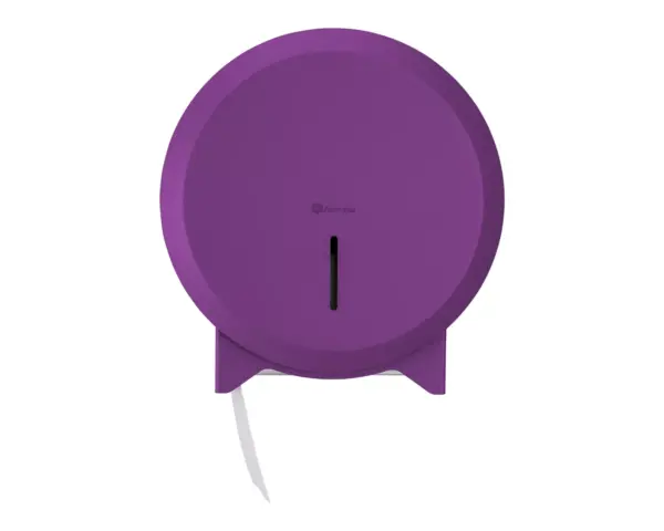 Pojemnik na papier toaletowy MERIDA STELLA VIOLET LINE MINI, śr. papieru do 19 cm, fioletowy Fioletowa powłoka strukturalna pojemnika na papier MERIDA STELLA MINI