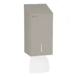 Pojemnik Merida Stella Stone Grey na 450 listków papieru, niewidoczne zawiasy, bok