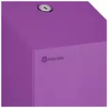 Stalowy zamek bębenkowy pojemnika na papier toaletowy MERIDA STELLA VIOLET