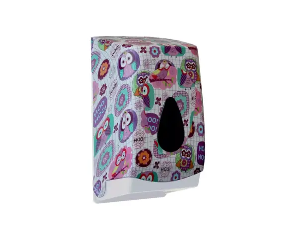 Pojemnik na papier toaletowy w listkach MERIDA UNIQUE JOY LINE Biały pojemnik na papier toaletowy w listkach MERIDA UNIQUE JOY LINE, widok z boku