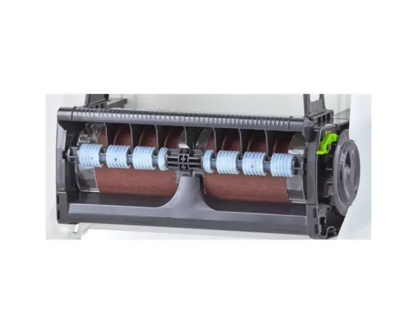 Mechaniczny podajnik ręczników papierowych w rolach MERIDA SOLID CUT AUTOMATIC MAXI, tworzywo ABS, front pełen biały - mat, tył transparentny jasny - mat Podajnik ręczników MERIDA SOLID CUT MAXI, tył transparentny jasny mat