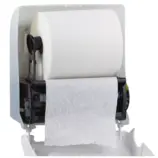 Podajnik MERIDA SOLID CUT MAXI na rolki do 19,5 cm średnicy, widok z przodu