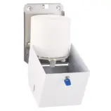 Biały pojemnik na papier toaletowy w systemie listkowym Merida Stella Mini