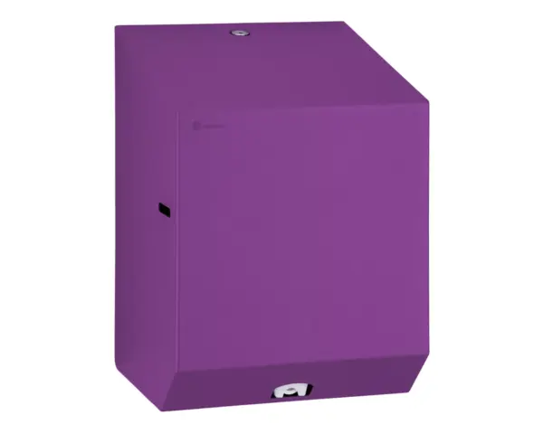 Pojemnik na ręczniki papierowe w rolach MERIDA STELLA VIOLET LINE MAXI, fioletowy Pojemnik na ręczniki w rolach Merida Stella Maxi fioletowa powłoka strukturalna
