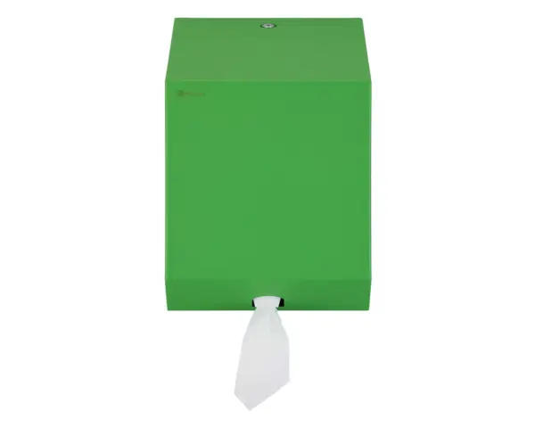 Pojemnik na ręczniki papierowe w rolach MERIDA STELLA GREEN LINE MAXI, zielony Pojemnik na ręczniki papierowe MERIDA STELLA MAXI, zielony, otwarty