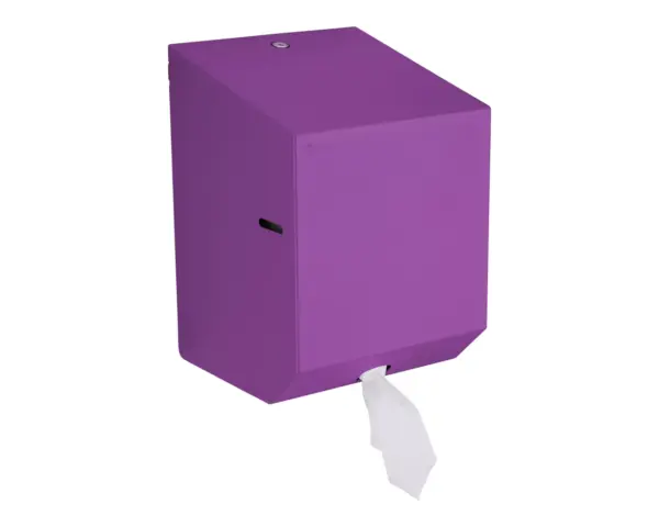 Pojemnik na ręczniki papierowe w rolach MERIDA STELLA VIOLET LINE MAXI, fioletowy Pojemnik na ręczniki w rolach Merida Stella Maxi niewidoczne zawiasy