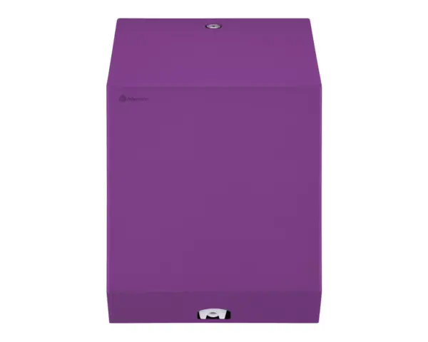 Pojemnik na ręczniki papierowe w rolach MERIDA STELLA VIOLET LINE MAXI, fioletowy Fioletowy pojemnik na ręczniki papierowe w rolce ze stali nierdzewnej