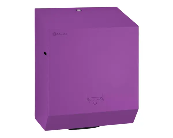 Mechaniczny podajnik ręczników papierowych w rolach MERIDA STELLA VIOLET LINE, fioletowy Mechaniczny podajnik ręczników papierowych w rolach MERIDA STELLA VIOLET LINE, fioletowy