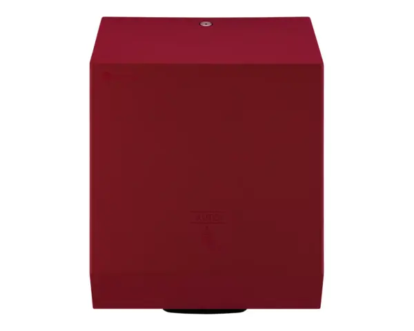 Automatyczny bezdotykowy podajnik ręczników papierowych w rolach MERIDA STELLA RED LINE AUTOMATIC MAXI, czerwony Automatyczny podajnik ręczników papierowych z otwartą obudową i miejscem na rolkę