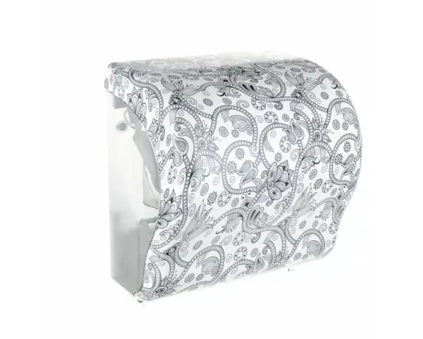Mechaniczny podajnik ręczników w rolach MERIDA UNIQUE LUX CUT ORIENT LINE Mechaniczny podajnik ręczników w rolach MERIDA UNIQUE LUX CUT ORIENT LINE z tworzywa ABS