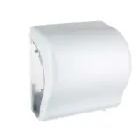 Mechaniczny podajnik ręczników w rolach MERIDA UNIQUE LUX CUT biały ABS