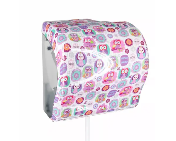 Mechaniczny podajnik ręczników w rolach MERIDA UNIQUE LUX CUT JOY LINE Podajnik ręczników papierowych w rolach z systemem prostego cięcia straight cut