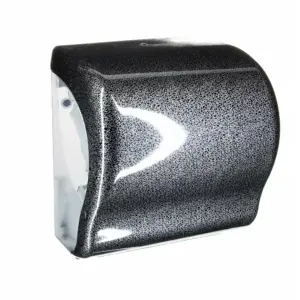 Mechaniczny podajnik ręczników MERIDA UNIQUE LUX CUT czarny z połyskiem