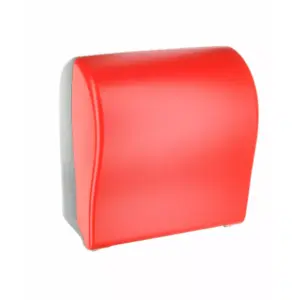 Mechaniczny podajnik ręczników w rolach Merida Unique Solid Cut Red Line, mat ABS