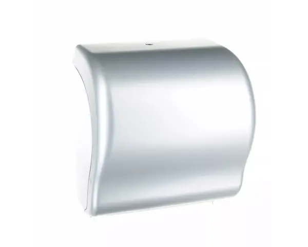 Mechaniczny podajnik ręczników w rolach MERIDA UNIQUE LUX CUT SILVER LINE Mechaniczny podajnik ręczników w rolach MERIDA UNIQUE LUX CUT SILVER LINE matowy ABS