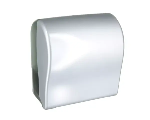 Mechaniczny podajnik ręczników w rolach MERIDA UNIQUE SOLID CUT SILVER SPARK LINE wysoki połysk