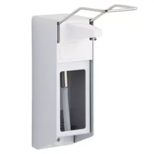Dozownik łokciowy Merida D9E, aluminium; wkłady 500 ml, pompka ze stali nierdzewnej.