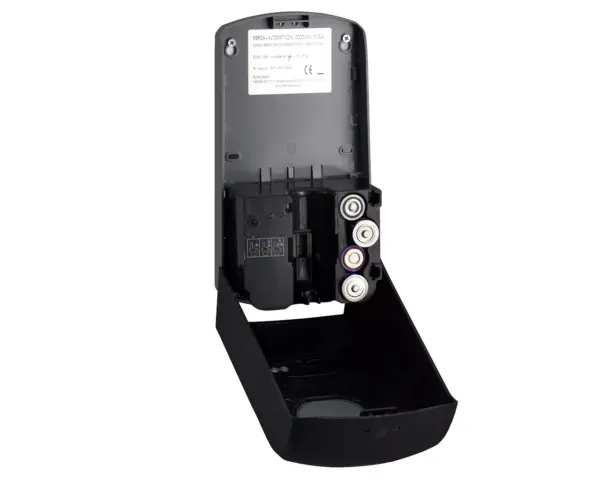 Bezdotykowy automatyczny dozownik mydła w pianie MERIDA AMADEUS SILKY BLACK na jednorazowe wkłady 1000 g Dozownik mydła w pianie Amadeus Silky Black wnętrze z wkładem 1000 g