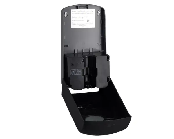 Bezdotykowy automatyczny dozownik mydła w pianie MERIDA AMADEUS SILKY BLACK na jednorazowe wkłady 1000 g Automatyczny dozownik piany Amadeus Silky Black montaż ścienny czarny ABS