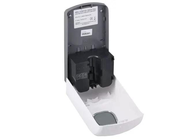 Bezdotykowy automatyczny dozownik mydła w pianie MERIDA ONE, na jednorazowe wkłady 1000 g, tworzywo ABS, biały Automatyczny dozownik mydła Merida ONE na wkład 1000 g, zamykany na kluczyk