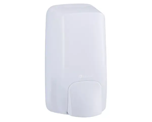 Dozownik mydła w płynie MERIDA HARMONY, pojemność zbiornika 1200 ml, tworzywo, biały transparentny Dozownik mydła w płynie Merida Harmony 1200 ml biały transparentny