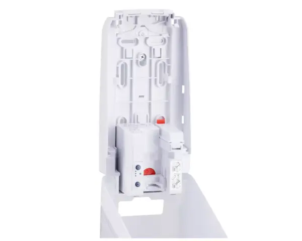Bezdotykowy automatyczny dozownik mydła w płynie MERIDA HARMONY, pojemność zbiornika 1100 ml Automatyczny dozownik mydła MERIDA HARMONY zasilany bateriami AA
