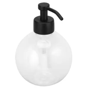 Czarny dozownik mydła Merida Stella w kształcie kuli, 150 ml