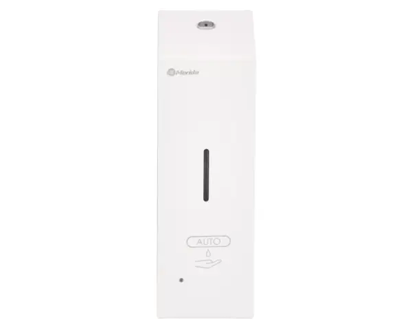 Bezdotykowy automatyczny dozownik mydła w pianie MERIDA STELLA AUTOMATIC SLIM WHITE LINE na jednorazowe wkłady 800 ml, biały Dozownik Merida Stella Slim z diodą sygnalizacyjną i zamkiem kluczyk