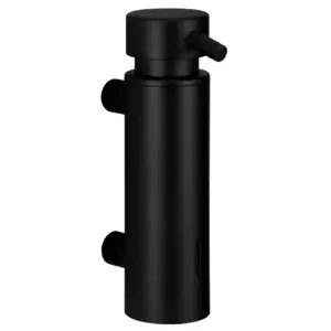 Czarny dozownik mydła w płynie MERIDA STELLA BLACK LINE 300 ml