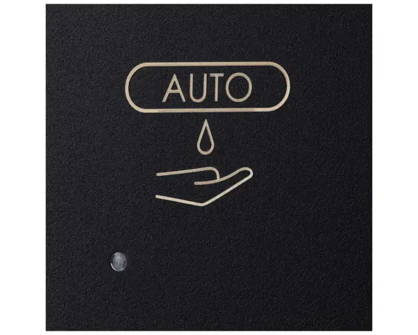 Bezdotykowy automatyczny dozownik mydła w pianie MERIDA STELLA AUTOMATIC SLIM BLACK LINE na jednorazowe wkłady 800 ml, czarny Automatyczny dozownik mydła w pianie Merida Stella Slim Black z zamkiem bębenkowym