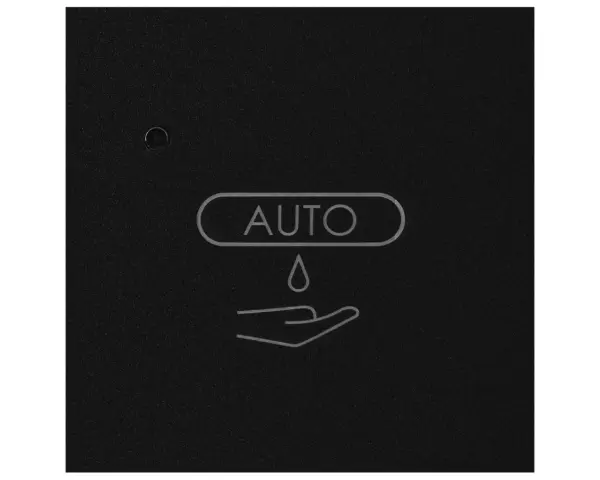 Bezdotykowy automatyczny dozownik mydła w pianie MERIDA STELLA AUTOMATIC BLACK LINE na jednorazowe wkłady 1000 g, czarny Stalowy zamek bębenkowy zlicowany z powierzchnią dozownika Merida Stella