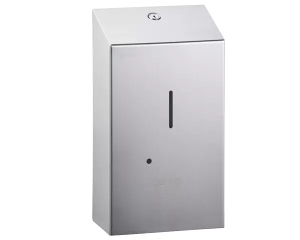 Bezdotykowy automatyczny dozownik mydła w pianie MERIDA STELLA AUTOMATIC Anti-FingerPrint na jednorazowe wkłady 1000 g, stal matowa z powłoką AFP Dozownik mydła w pianie MERIDA STELLA na wkłady 1000 g, matowa stal