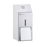 Dozownik mydła w płynie MERIDA STELLA MINI, zbiornik 400 ml, zamek bębenkowy