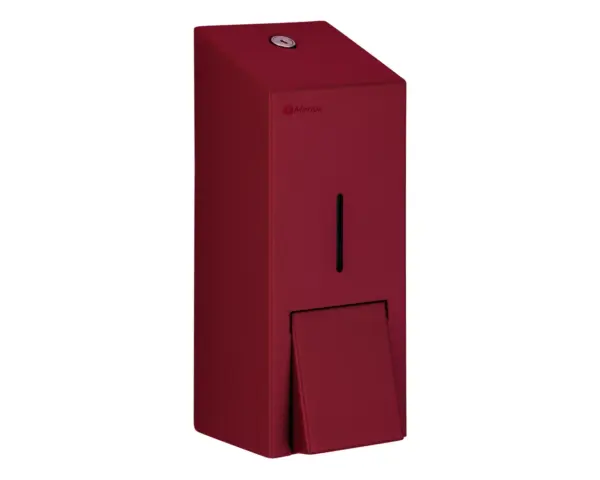 Dozownik mydła w płynie MERIDA STELLA RED LINE MAXI, pojemność zbiornika 800 ml, czerwony Dozownik mydła Merida Stella Red Line Maxi pompka i zbiornik