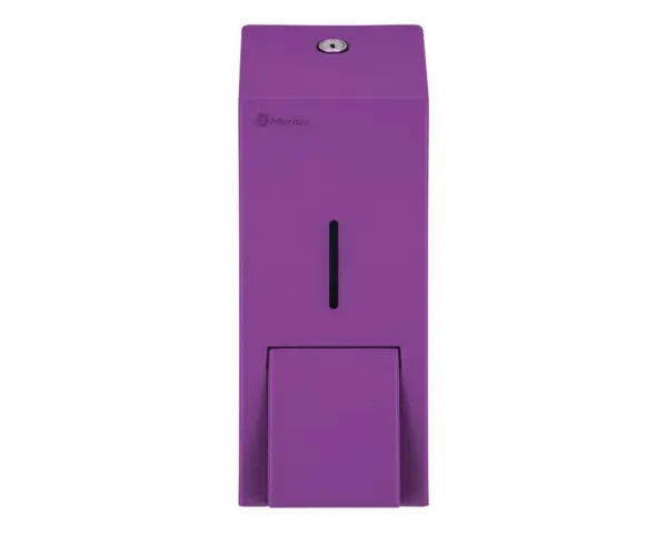 Dozownik mydła w płynie MERIDA STELLA VIOLET LINE MAXI, pojemność zbiornika 800 ml, fioletowy Dozownik mydła Stella Violet Line Maxi pompka i zbiornik do mycia