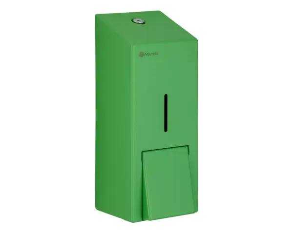Dozownik mydła w pianie MERIDA STELLA GREEN LINE MAXI na jednorazowe wkłady 700 g, zielony Wnętrze dozownika MERIDA STELLA GREEN LINE MAXI z wkładem jednorazowym 700 g