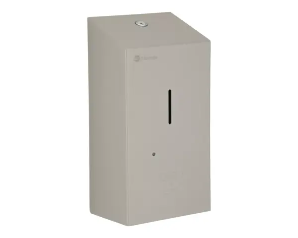 Bezdotykowy automatyczny dozownik mydła w pianie MERIDA STELLA AUTOMATIC STONE GREY LINE na jednorazowe wkłady 1000 g, szary kamienny Otwarty automatyczny dozownik mydła Merida Stella z wymiennym wkładem