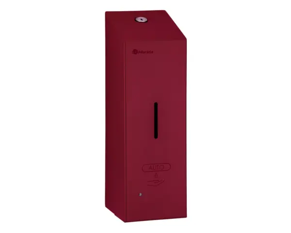 Bezdotykowy automatyczny dozownik mydła w pianie MERIDA STELLA AUTOMATIC SLIM RED LINE na jednorazowe wkłady 800 ml, czerwony Dozownik piany MERIDA STELLA SLIM czerwony z czujnikiem zbliżeniowym na wkład 800 ml