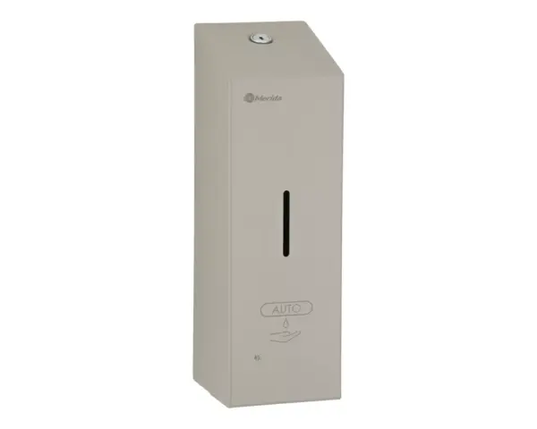Bezdotykowy automatyczny dozownik mydła w pianie MERIDA STELLA AUTOMATIC SLIM STONE GREY LINE na jednorazowe wkłady 800 ml, szary kamienny Dozownik mydła w pianie na wkład 800 ml z czujnikiem zbliżeniowym