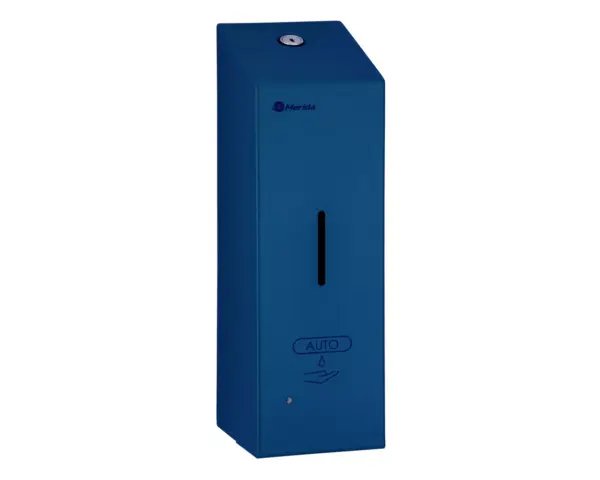 Bezdotykowy automatyczny dozownik mydła w pianie MERIDA STELLA AUTOMATIC SLIM BLUE LINE na jednorazowe wkłady 800 ml, niebieski Niebieski dozownik mydła w pianie z czujnikiem zbliżeniowym na wkład 800 ml