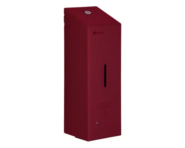 Bezdotykowy automatyczny dozownik mydła w pianie MERIDA STELLA AUTOMATIC SLIM RED LINE na jednorazowe wkłady 800 ml, czerwony Wnętrze dozownika mydła MERIDA STELLA SLIM RED LINE z wymiennym wkładem