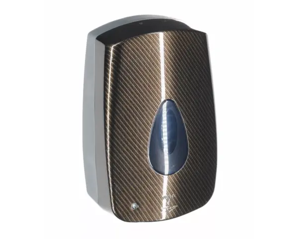 Automatyczny bezdotykowy dozownik mydła w pianie MERIDA UNIQUE AUTOMATIC EXCLUSIVE CARBON SPARK LINE Bezdotykowy dozownik mydła w pianie Merida Unique Spark wysoki połysk